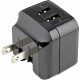 Startech.Com 2 Port USB Wall Charger, 17W Wall Charger Hub (2.4A & 1A port), Dual USB-A Power Adapter, Portable Charger for Phones/Tablets - 2-Port USB wall charger - Dual port USB-A charger with 2.4A (12W) and 1A (5W) ports - Portable/compact USB pow