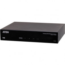 ATEN 4-Output PoH/PoE Power Injector - Network (RJ-45) - Metal VE44PB