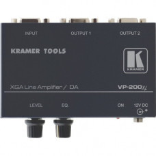 Kramer 1:2 Computer Graphics Video Differential Line Amplifier - 400 MHzMaximum Video Bandwidth - VGA In - VGA Out - Metal VP-200DXL