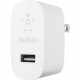 Belkin BOOST&uarr;CHARGE USB-A Wall Charger (12W) - USB - For Smartphone, Tablet PC, Power Bank WCA002DQWH