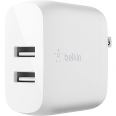 Belkin BOOST&uarr;CHARGE Dual USB-A Wall Charger 24W - 4.80 A Output WCB002DQWH