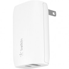 Belkin BOOST&uarr;CHARGE 30W USB-C PD + USB-A Wall Charger - White WCB004DQWH