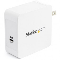 Startech.Com 1 Port USB-C&trade; Wall Charger with 60W of Power Delivery - 2 Year Warranty - USB C Portable Charger (WCH1C) - 120 V AC, 230 V AC Input - 5 V DC/3 A, 9 V DC, 12 V DC, 15 V DC, 20 V DC Output - TAA Compliance WCH1C