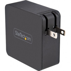 Startech.Com USB C Wall Charger, 60W PD with 6ft/2m Cable, Portable USB Type C Laptop Charger, Universal Adapter, USB IF/ETL Certified - 60 Watt PD Universal USB-C laptop AC wall charger w/ 6ft cable - Compact Travel size - USB Type C portable fast charge