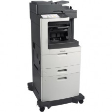 Lexmark MX811 MX811DPE Laser Multifunction Printer - Monochrome - Copier/Fax/Printer/Scanner - 63 ppm Mono Print - 1200 x 1200 dpi Print - Automatic Duplex Print - Upto 300000 Pages Monthly - 1200 sheets Input - Color Scanner - 600 dpi Optical Scan - Mono