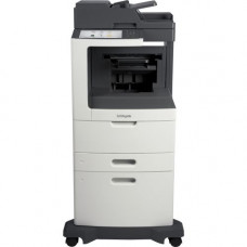 Lexmark MX811 MX811DPE Laser Multifunction Printer - Monochrome - Copier/Fax/Printer/Scanner - 63 ppm Mono Print - 1200 x 1200 dpi Print - Automatic Duplex Print - Upto 300000 Pages Monthly - 1200 sheets Input - Color Scanner - 600 dpi Optical Scan - Mono