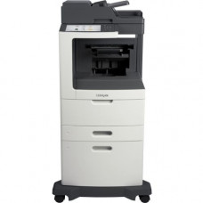 Lexmark MX811 MX811DXPE Laser Multifunction Printer - Monochrome - Copier/Fax/Printer/Scanner - 63 ppm Mono Print - 1200 x 1200 dpi Print - Automatic Duplex Print - Upto 300000 Pages Monthly - 2750 sheets Input - 600 dpi Optical Scan - Color Fax - Gigabit