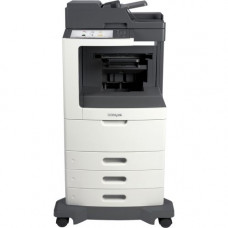 Lexmark MX812 MX812DTE Laser Multifunction Printer - Monochrome - Copier/Fax/Printer/Scanner - 70 ppm Mono Print - 1200 x 1200 dpi Print - Automatic Duplex Print - Upto 35000 Pages Monthly - 1750 sheets Input - Color Scanner - 600 dpi Optical Scan - Monoc