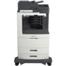 Lexmark MX811 MX811DME Laser Multifunction Printer - Monochrome - Copier/Fax/Printer/Scanner - 63 ppm Mono Print - 1200 x 1200 dpi Print - Automatic Duplex Print - Upto 300000 Pages Monthly - 1200 sheets Input - Color Scanner - 600 dpi Optical Scan - Mono