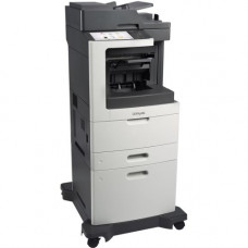 Lexmark MX812 MX812DXE Laser Multifunction Printer - Monochrome - Copier/Fax/Printer/Scanner - 70 ppm Mono Print - 1200 x 1200 dpi Print - Automatic Duplex Print - Upto 300000 Pages Monthly - 2750 sheets Input - Color Scanner - 600 dpi Optical Scan - Mono