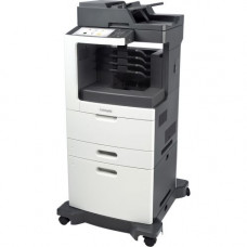 Lexmark MX812 MX812DXFE Laser Multifunction Printer - Monochrome - Copier/Fax/Printer/Scanner - 70 ppm Mono Print - 1200 x 1200 dpi Print - Automatic Duplex Print - Upto 300000 Pages Monthly - 2750 sheets Input - Color Scanner - 600 dpi Optical Scan - Mon