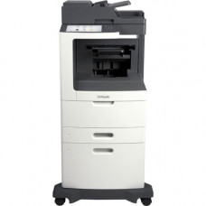 Lexmark MX MX810DXPE Laser Multifunction Printer - Monochrome - Copier/Fax/Printer/Scanner - 55 ppm Mono Print - 1200 x 1200 dpi Print - Automatic Duplex Print - Upto 300000 Pages Monthly - 2750 sheets Input - Color Scanner - 600 dpi Optical Scan - Monoch