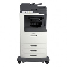 Lexmark MX812 MX812DXME Laser Multifunction Printer - Monochrome - Copier/Fax/Printer/Scanner - 70 ppm Mono Print - 1200 x 1200 dpi Print - Automatic Duplex Print - Upto 300000 Pages Monthly - 2750 sheets Input - Color Scanner - 600 dpi Optical Scan - Mon