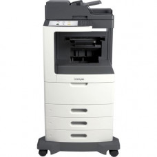 Lexmark MX812 MX812DTFE Laser Multifunction Printer - Monochrome - Copier/Fax/Printer/Scanner - 70 ppm Mono Print - 1200 x 1200 dpi Print - Automatic Duplex Print - Upto 300000 Pages Monthly - 1750 sheets Input - Color Scanner - 600 dpi Optical Scan - Mon