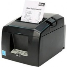 Star Micronics TSP654IIE-24 SK GRY US Desktop Direct Thermal Printer - Monochrome - Wall Mount - Receipt Print - Ethernet - 3.15" Print Width - 11.81 in/s Mono - 203 dpi - 3.15" Label Width - TAA Compliance 37967770