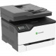 Lexmark MC3426adw Wireless Laser Multifunction Printer - Color - Copier/Fax/Printer/Scanner - 26 ppm Mono/26 ppm Color Print - 600 x 600 dpi Print - Automatic Duplex Print - Upto 75000 Pages Monthly - 251 sheets Input - Color Scanner - 600 dpi Optical Sca