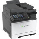 Lexmark CX625adhe Laser Multifunction Printer - Color - Copier/Fax/Printer/Scanner - 40 ppm Mono/40 ppm Color Print - 2400 x 600 dpi Print - Automatic Duplex Print - Upto 100000 Pages Monthly - 251 sheets Input - Color Flatbed Scanner - 1200 dpi Optical S