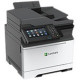 Lexmark CX625 CX625ade Laser Multifunction Printer - Color - Copier/Fax/Printer/Scanner - 40 ppm Mono/40 ppm Color Print - 2400 x 600 dpi Print - Automatic Duplex Print - Upto 100000 Pages Monthly - 251 sheets Input - Color Flatbed Scanner - 600 dpi Optic