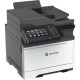 Lexmark CX625adhe Laser Multifunction Printer - Color - TAA Compliant - Copier/Fax/Printer/Scanner - 40 ppm Mono/40 ppm Color Print - 2400 x 600 dpi Print - Automatic Duplex Print - Upto 100000 Pages Monthly - 251 sheets Input - Color Flatbed Scanner - 12