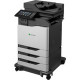 Lexmark CX825 CX825dtfe Laser Multifunction Printer - Color - TAA Compliant - Copier/Fax/Printer/Scanner - 55 ppm Mono/55 ppm Color Print - 2400 x 600 dpi Print - Automatic Duplex Print - Upto 250000 Pages Monthly - 1750 sheets Input - Color Scanner - 720