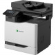 Lexmark CX820 CX820de Laser Multifunction Printer - Color - Copier/Fax/Printer/Scanner - 52 ppm Mono/52 ppm Color Print - 2400 x 600 dpi Print - Automatic Duplex Print - Upto 200000 Pages Monthly - 650 sheets Input - Color Scanner - 1200 dpi Optical Scan 