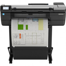 HP Designjet T830 Inkjet Large Format Printer - 24" Print Width - Color - Printer, Copier, Scanner - 26 Second Color Speed - 2400 x 1200 dpi - 1 GB - Ethernet - Wireless LAN - Sheetfed Color Scan - Sheetfed Color Copy - Roll Paper, Bond Paper, Coated