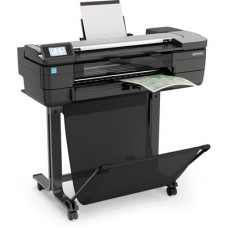 HP Designjet T830 Inkjet Large Format Printer - 24" Print Width - Color - Printer, Copier, Scanner - 26 Second Color Speed - 2400 x 1200 dpi - 1 GB - Ethernet - Wireless LAN - Sheetfed Color Scan - Sheetfed Color Copy - Roll Paper, Bond Paper, Coated
