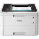 Brother HL-L3230CDW Compact Digital Color Printer Providing Laser Quality Results with Wireless and Duplex Printing - 25 ppm Mono / 25 ppm Color - 600 x 2400 dpi Print - Automatic Duplex Print - 251 Sheets Input - Wireless LAN HL-L3230CDW