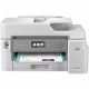 Brother MFC-J5845DW INKvestment Tank Color Inkjet All-in-One Printer with Wireless, Duplex Printing and Up to 1-Year of Ink In-box - Copier/Fax/Printer/Scanner - 35 ppm Mono/27 ppm Color Print - 4800 x 1200 dpi Print - Automatic Duplex Print - Upto 30000 