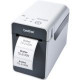 Brother TD-2120N Desktop Direct Thermal Printer - Monochrome - Label/Receipt Print - Ethernet - USB - Serial - White, Gray - LCD Yes - Real Time Clock - 2.20" Print Width - 6 in/s Mono - 203 x 203 dpi - 2.50" Label Width - TAA Compliance TD2120N