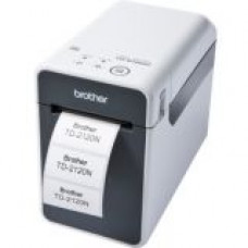 Brother TD-2120N Desktop Direct Thermal Printer - Monochrome - Label/Receipt Print - Ethernet - USB - Serial - 2.20" Print Width - 6 in/s Mono - 203 x 203 dpi - Wireless LAN - 2.48" Label Width - 39.37" Label Length - TAA Compliance TD2120N