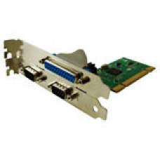 Perle SPEED2 LE1P 2-Port PCI Serial Parallel Card - 1 x 25-pin DB-25 Female IEEE 1284 Parallel, 2 x 9-pin DB-9 RS-232 Serial - RoHS Compliance 04003240