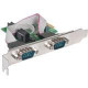 Manhattan Serial PCI Express Card - Low-profile Plug-in Card - PCI Express x1 - PC - 2 x Number of Serial Ports External 152082