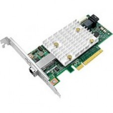 HP MicroSemi 2100-4i4e SAS RAID-Controller - 12Gb/s SAS, Serial ATA/600 - PCI Express 3.0 x8 - Plug-in Card - RAID Supported - 0, 1, 10, 5 RAID Level - 1 x SFF-8643, 1 x SFF-8644 - 8 Total SAS Port(s) - 4 SAS Port(s) Internal - 4 SAS Port(s) External - Li