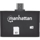 Manhattan Mobile OTG Adapter, 24-in-1 Card Reader/Writer - 24-in-1 - SD, SDHC, SDXC, MultiMediaCard (MMC), Reduced Size MultiMediaCard (MMC), MMCmobile, microSD, microSDHC, microSDXC - USB 2.0External 406208