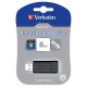 Verbatim 8GB Pinstripe USB Flash Drive - Black - TAA Compliance 49062