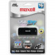 Maxell 16GB Slider USB-216BK USB 2.0 Flash Drive - 16 GB - USB 2.0 - Black - Lifetime Warranty 503103