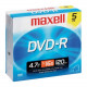 Maxell DVD Recordable Media - DVD-R - 16x - 4.70 GB - 5 Pack Jewel Case - 120mm - 2 Hour Maximum Recording Time - TAA Compliance 638002