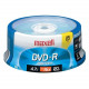 Maxell DVD Recordable Media - DVD-R - 16x - 4.70 GB - 25 Pack Spindle - 120mm - 2 Hour Maximum Recording Time - TAA Compliance 638010