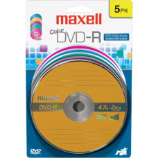 Maxell 16x DVD-R Media - 4.7GB - 120mm Standard - 5 Pack Blister Pack 638033