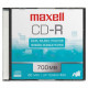 Maxell CD-R 80 Minute (700 MB) (48x) Branded With Slim Jewel Case - TAA Compliance 648201
