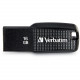 Verbatim 16GB Ergo USB Flash Drive - Black - The Ergo USB drive features an ergonomic design for in-hand comfort and COB design for enhanced reliability. - TAA Compliance 70875