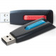 Verbatim 64GB Store &#39;&#39;n&#39;&#39; Go V3 USB 3.0 Flash Drive - 2pk - Red, Blue - 64 GB - USB 3.0 - Blue, Red - Lifetime Warranty - 2 Pack - TAA Compliance 70899