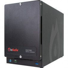 ioSafe Duo Pro DAS Storage System (2 Year DRS) - 2 x HDD Supported - 24 TB Supported HDD Capacity - 8 TB Installed HDD Capacity - Serial ATA Controller - RAID Supported 0, 1, Concatenation, JBOD - 2 x Total Bays - 2 x 3.5" Bay - 3 USB Port(s) - 1 USB