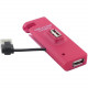 Inland 4 Port USB 2.0 HUB - Red - External - 4 USB Port(s) - 4 USB 2.0 Port(s) 8809