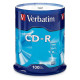Verbatim CD-R 80 Minute (700 MB) (52x) DataLifePlus (Pk=100/Spindle) - TAA Compliance 94554
