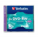 Verbatim DVD-RW 4.7GB 4X with Branded Surface - 1pk Slim Case - 4.7GB - 1 Pack - TAA Compliance 94836