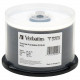 Verbatim MediDisc DVD-R 4.7GB 8X White Thermal Printable with Branded Hub - 50pk Spindle - Thermal Printable 94907