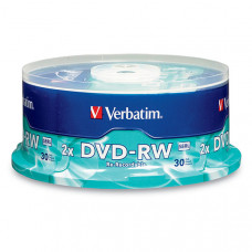 Verbatim DVD-RW (4.7 GB) (4X) Branded Surface (Pk=30/Spindle) - TAA Compliance 95179