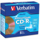 Verbatim CD-R 700MB 52X UltraLife Gold Archival Grade with Branded Surface and Hard Coat - 5pk Jewel Case - 700MB - 5 Pack - TAA Compliance 96319